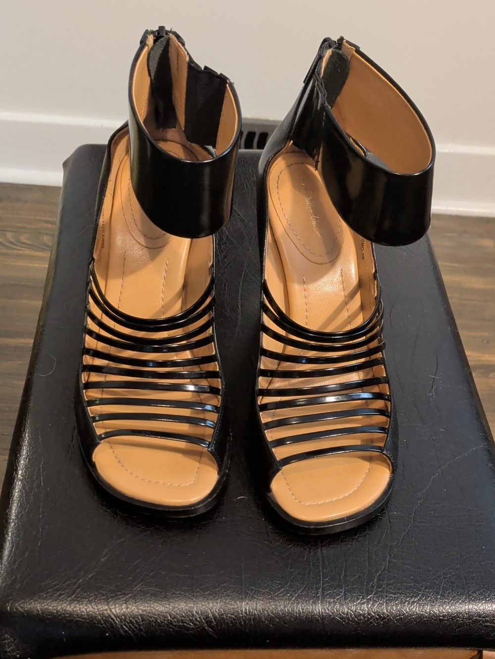 3.1 PHILLIP LIM dede cutout ankle booties/heels - size 8